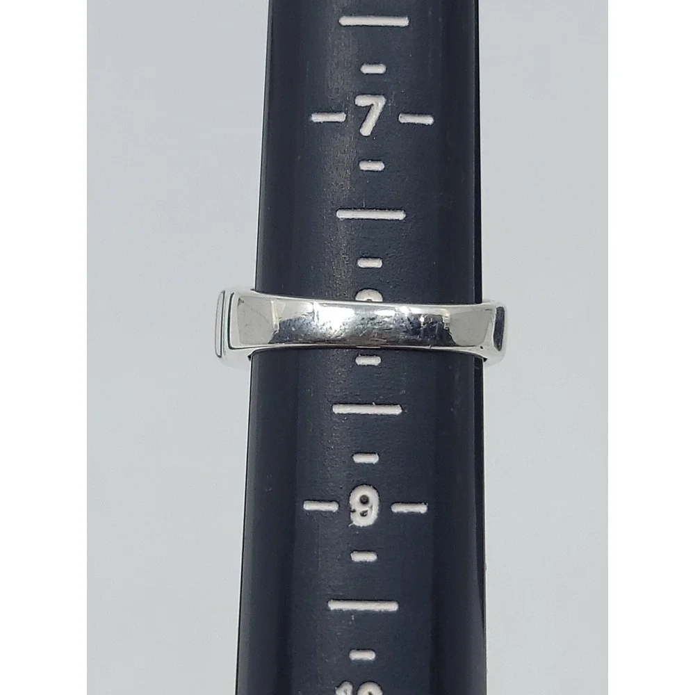 Sterling Silver Amethyst Quartz Accent Three Gemstone Women's Ring‎ Size 8